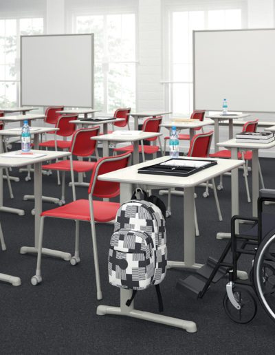 Mesas para usuarios de silla de ruedas - Metadil